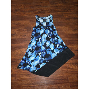 Simply Vera Wang Blue Print Dress size XS